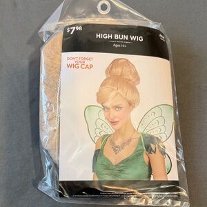 Elegant Blonde High Bun Wig